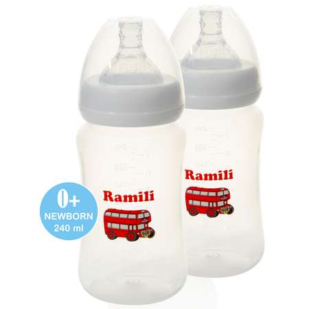 Молокоотсос Ramili Двойной SE450 с двумя дополнительными бутылочками 240ML