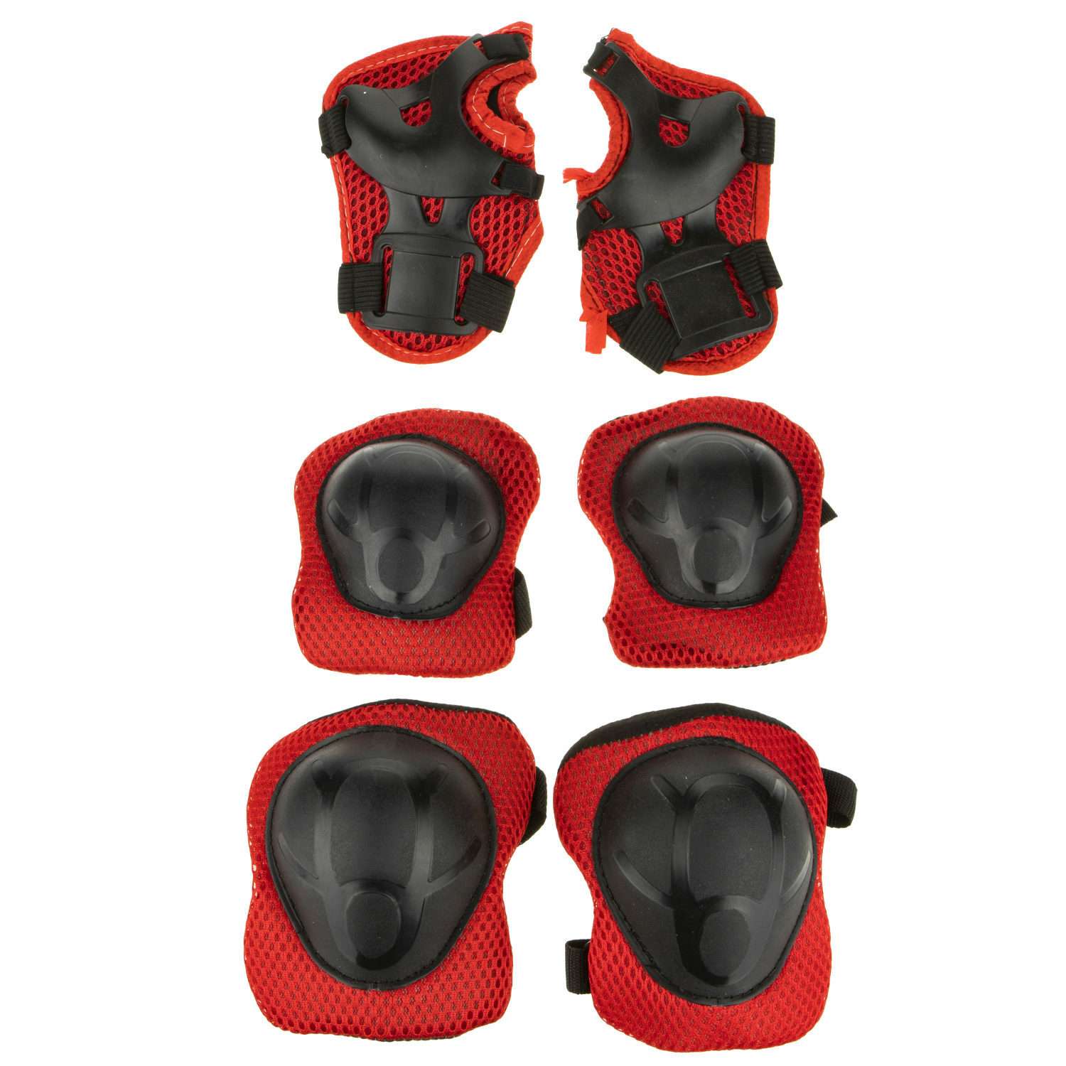 Комплект защиты Navigator красный наколенники налокотники перчатки - фото 1