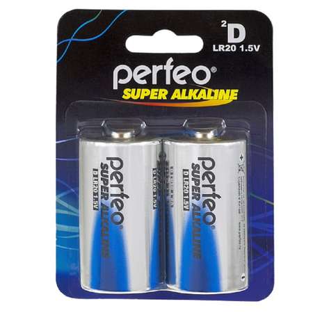 Батарейки Perfeo Lr20 2bl Super Alkaline 2 штуки