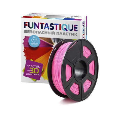 Пластик для 3D печати FUNTASTIQUE PETG 1.75 мм1 кг цвет Розовый