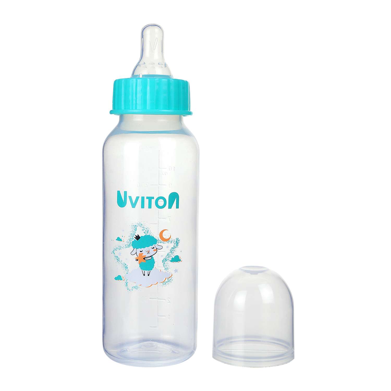 Бутылочка для кормления Uviton стандартное горлышко 250 мл. 0115 Мятный - фото 3
