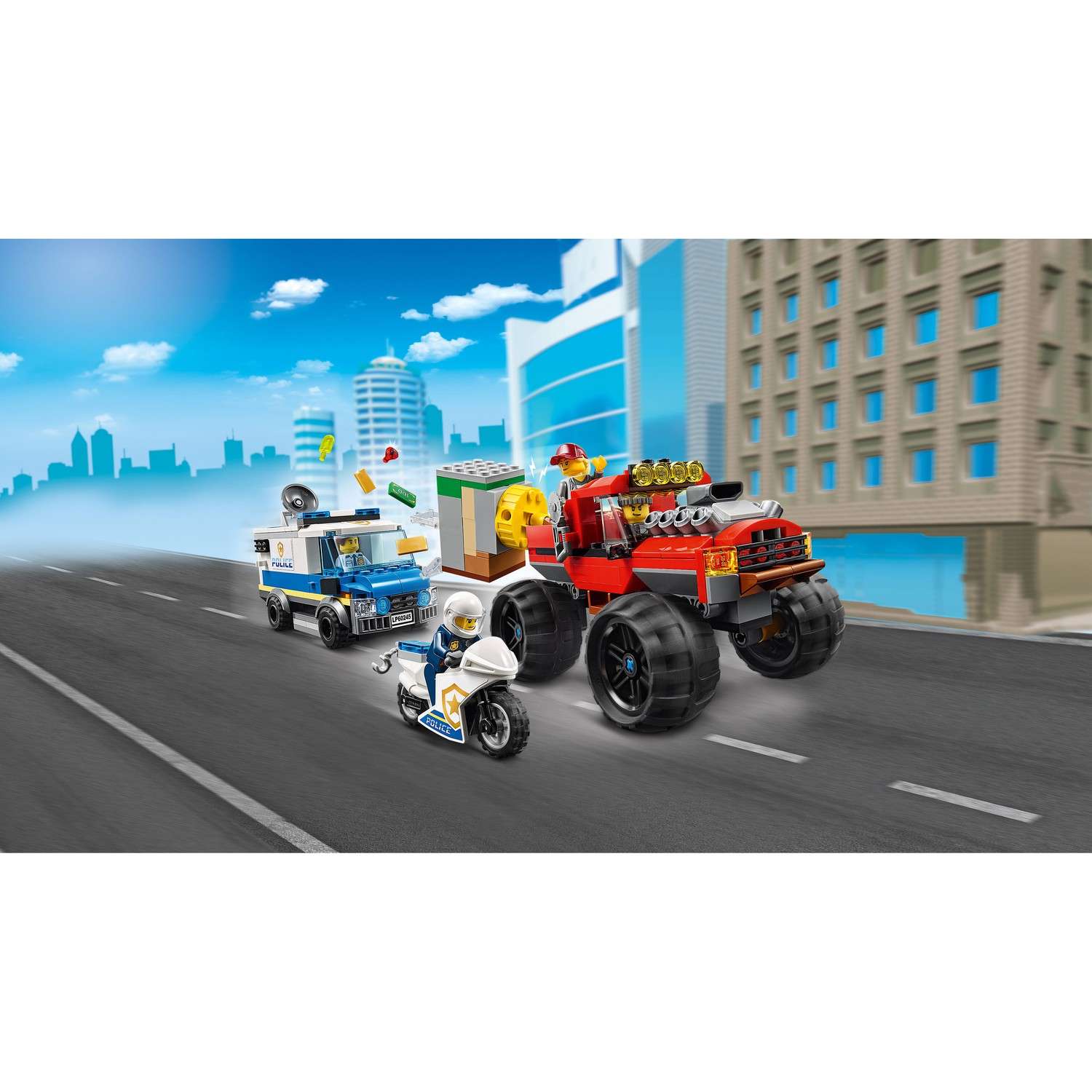 Конструктор LEGO City Police Ограбление полицейского монстр-трака 60245 - фото 10