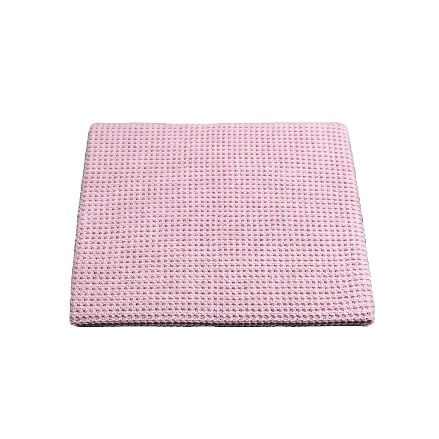 Плед-покрывало детский вязаный WARM WHIFF D-41 розовый на выписку в кроватку 90x110 - фото 1
