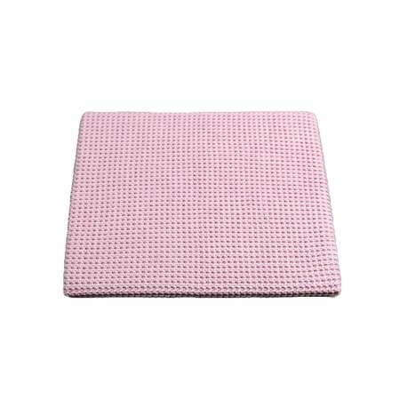 Плед-покрывало детский вязаный WARM WHIFF D-41 розовый на выписку в кроватку 90x110