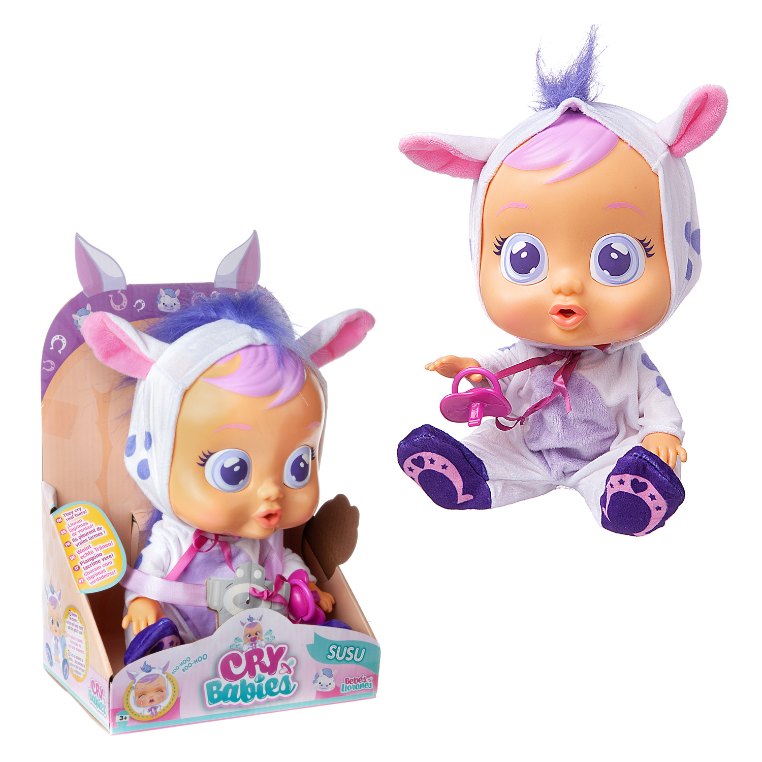 Кукла IMC Toys Плачущий младенец Susu 31 см купить по цене 5742 ₽ в  интернет-магазине Детский мир