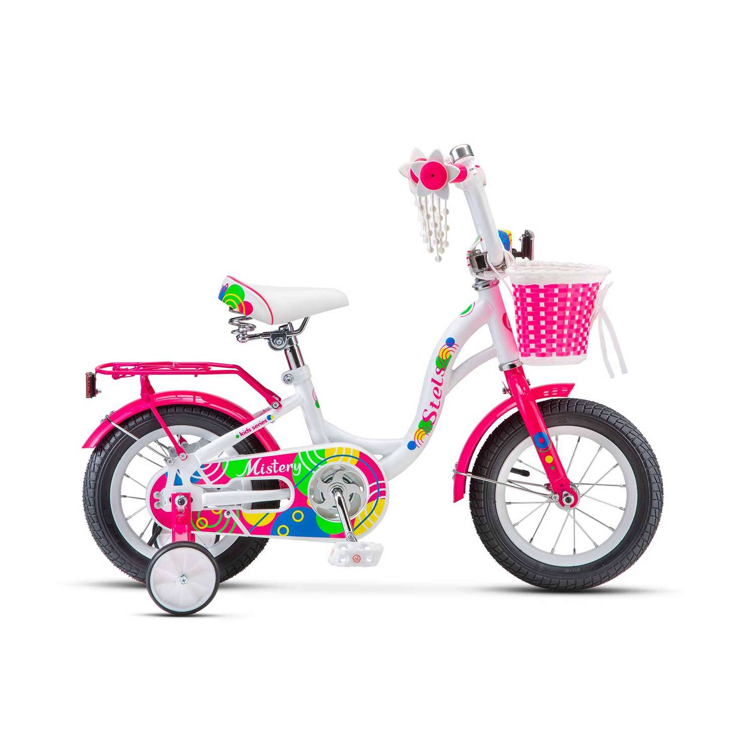 Велосипед детский STELS Mistery C 12 Z010 7.9 Белый-Розовый 2024 - фото 4
