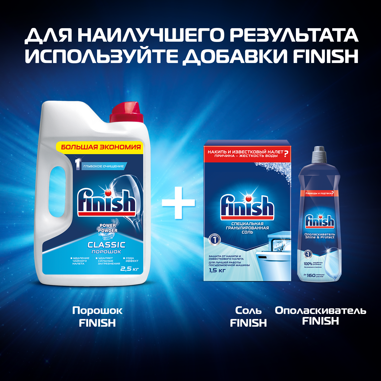 Порошок для ПММ Finish Classic 2500гр - фото 4