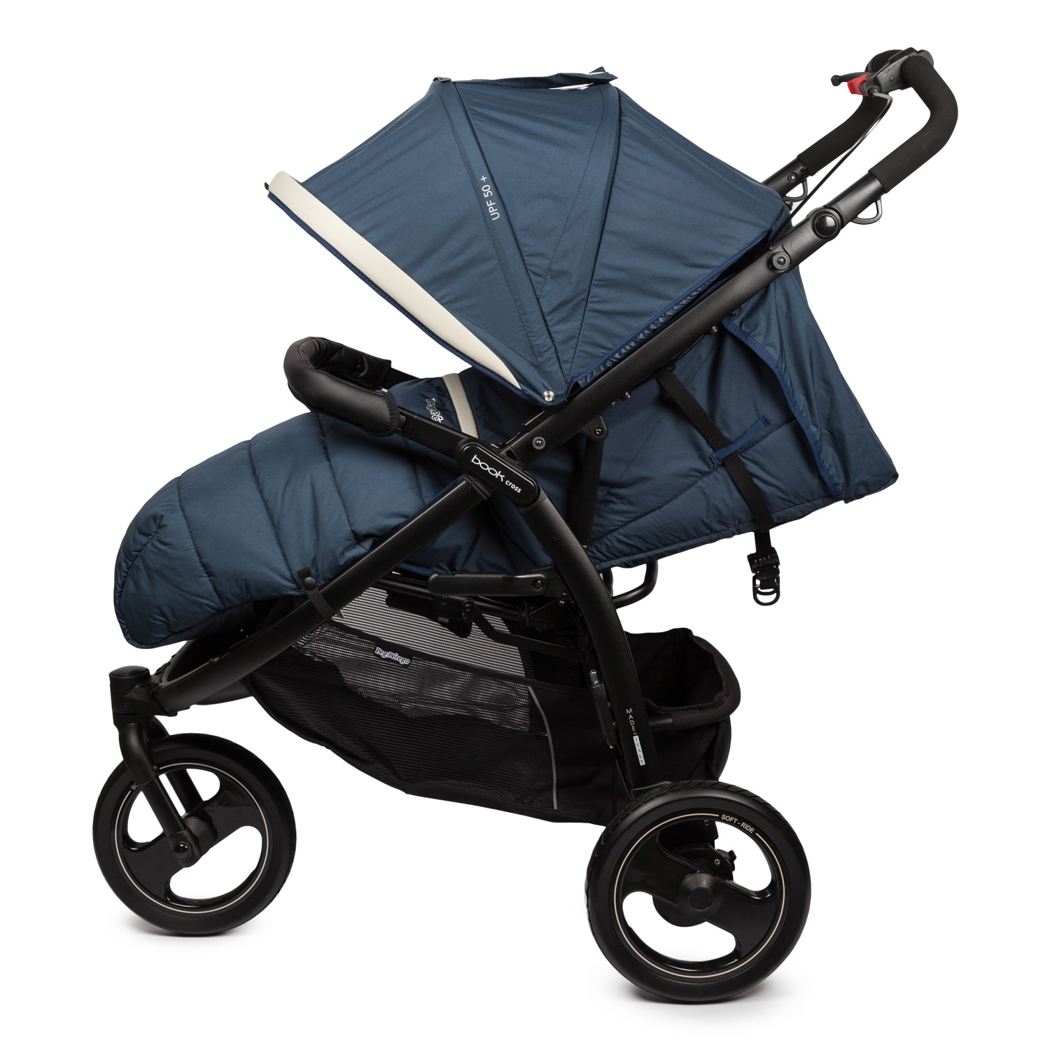 Коляска прогулочная Peg-Perego Book Cross Breeze Blue - фото 4