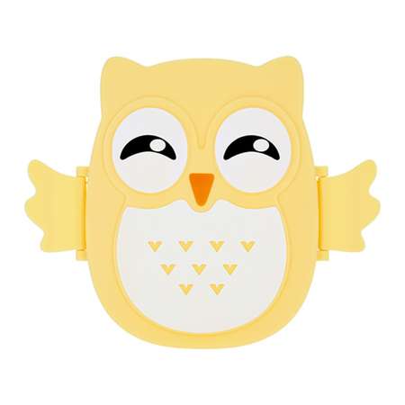 Ланч-бокс FUN owl yellow 16 см