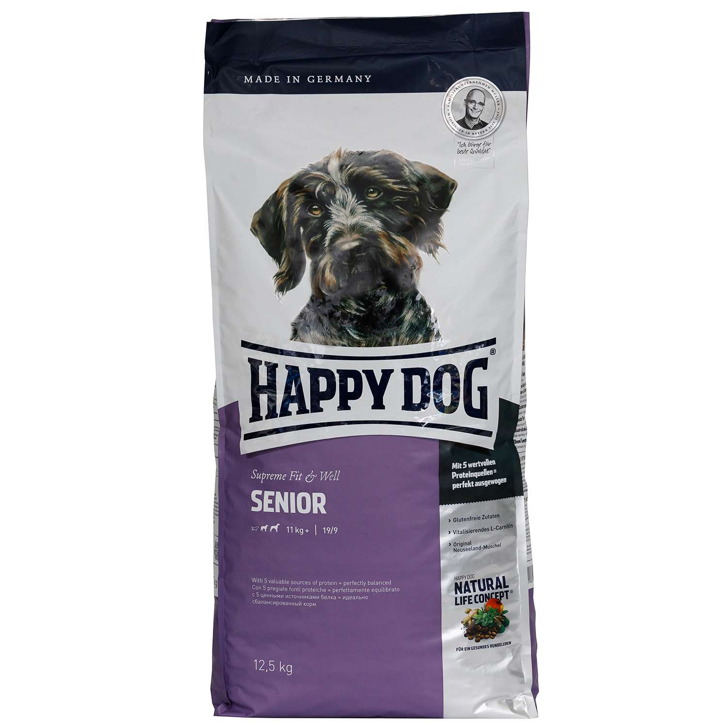 Корм для собак Happy Dog Happy Dog Supreme Fit and Well Сеньор 12.5кг - фото 1