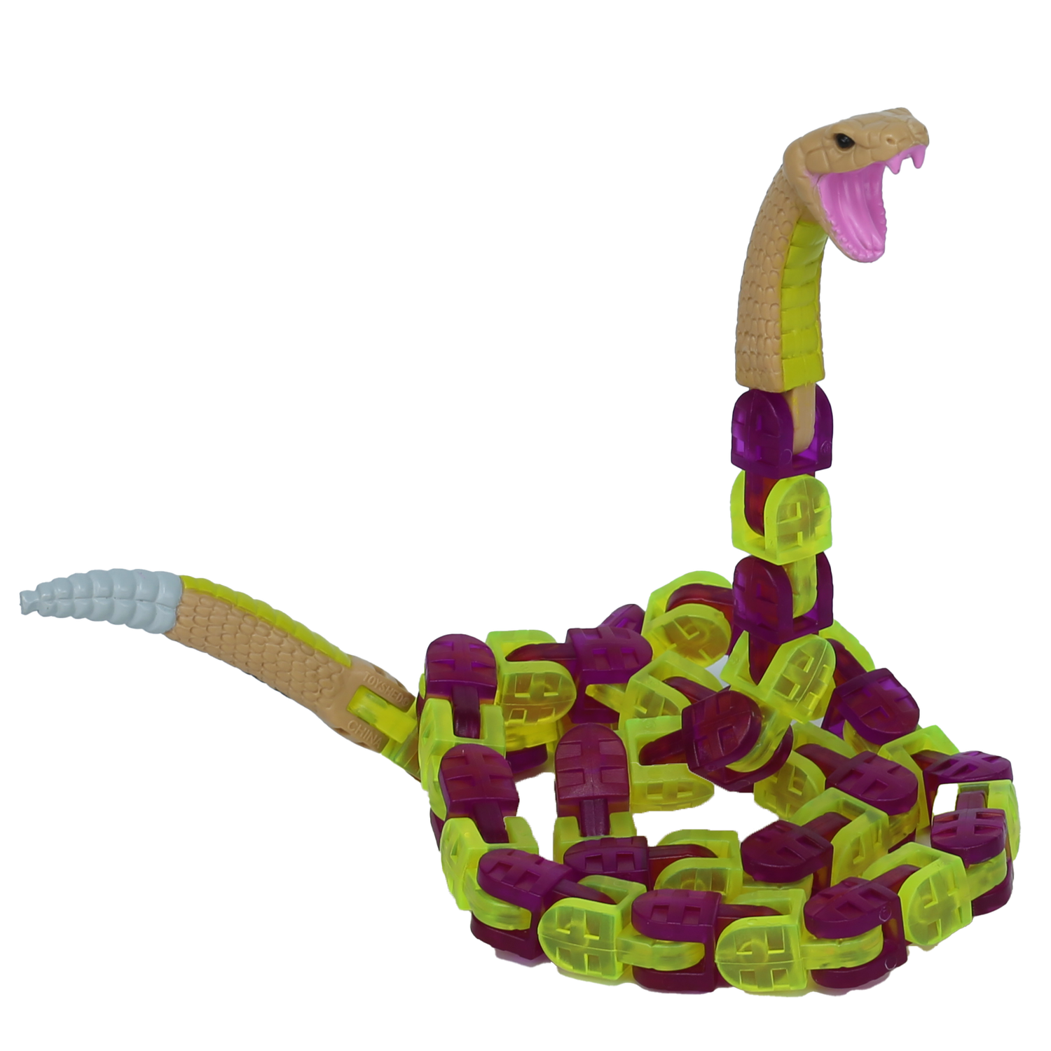 Игрушка антистресс KLIXX Гремучая змея фиолетовая - фото 5