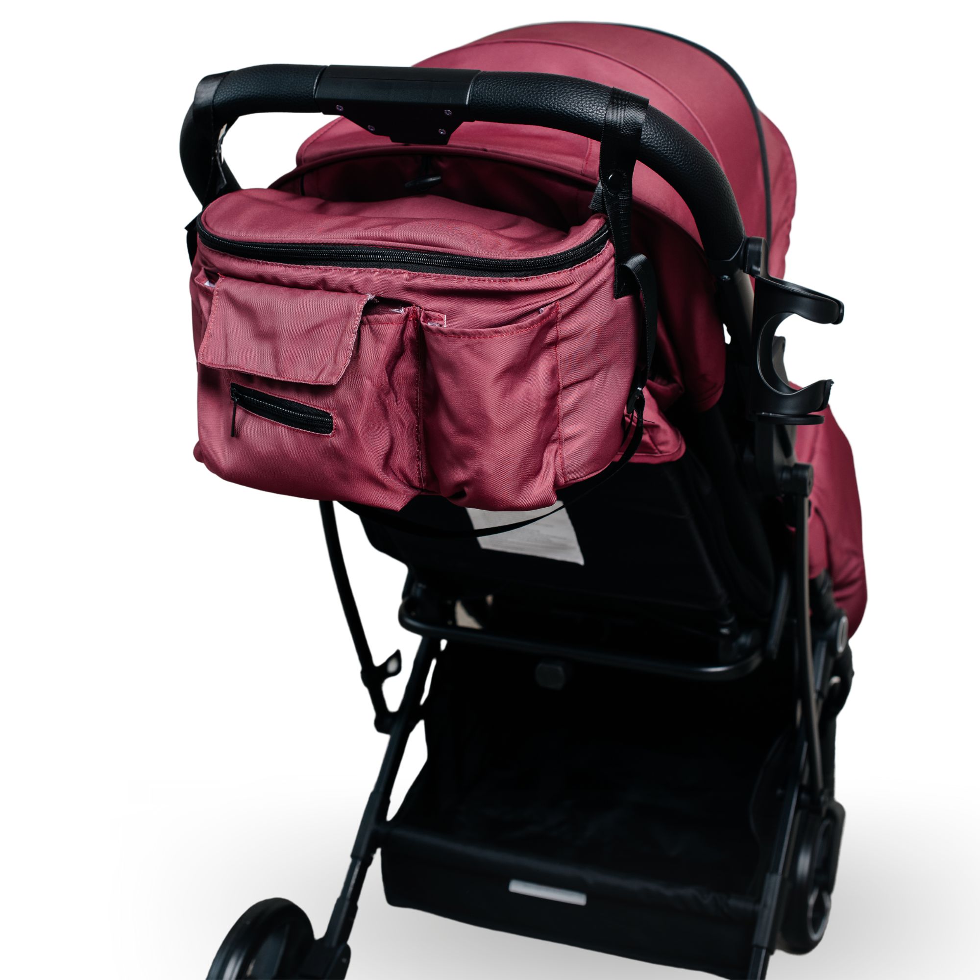 Прогулочная коляска Keka Passo с большими колесами с сумкой цвет красный - фото 4