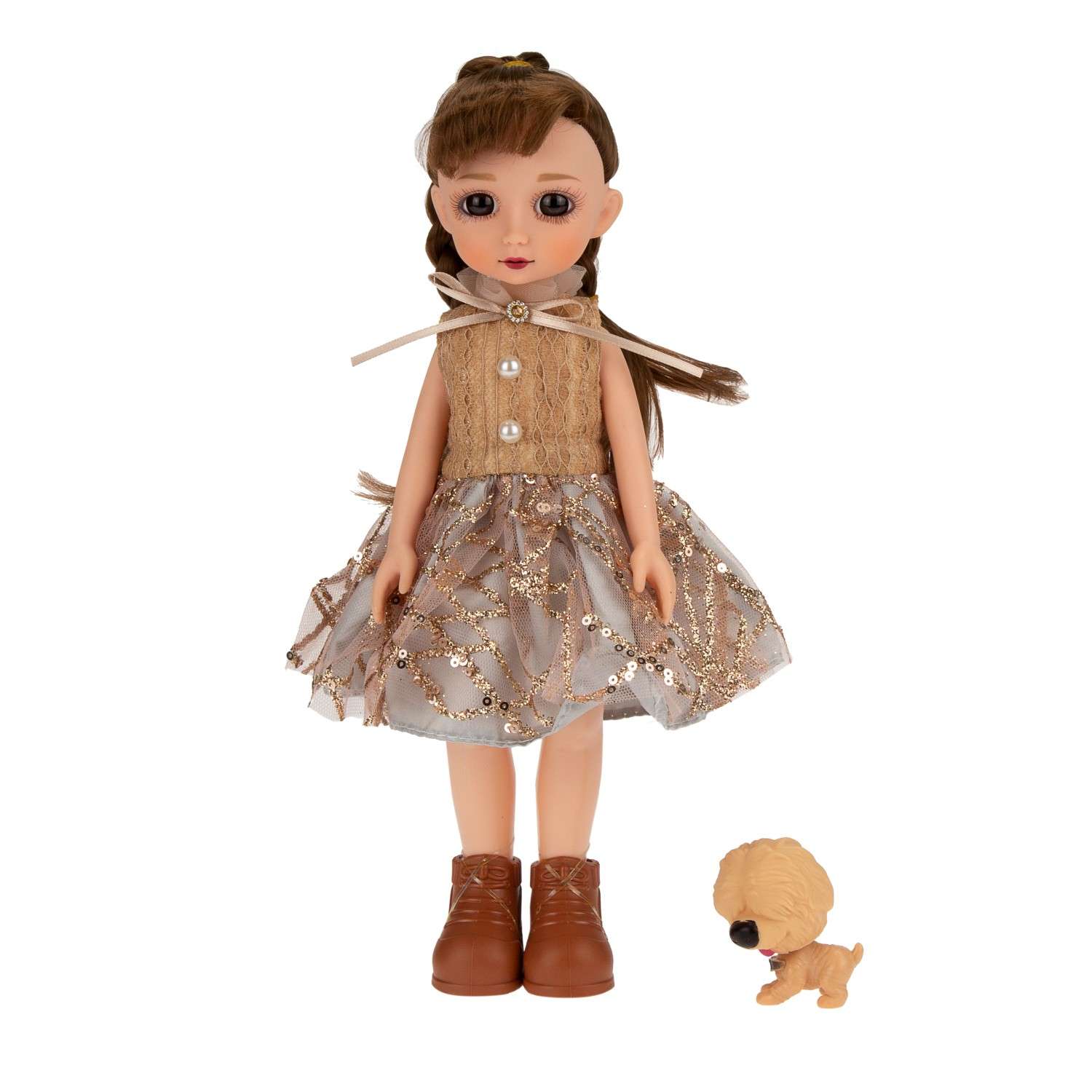 Кукла Эмили Эмили Мулиша со своим любимцем коллекция Ванильное небо 76990 76990 - фото 1