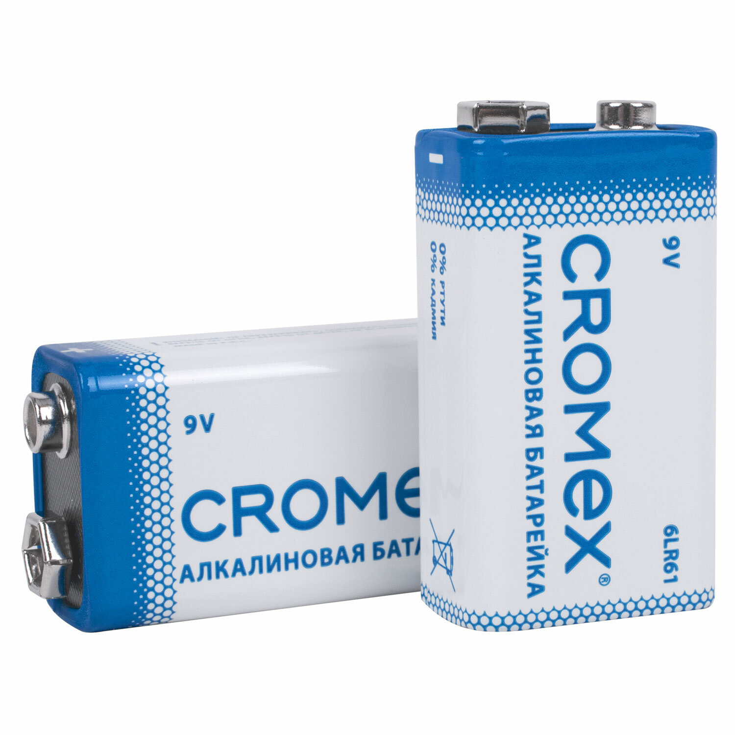 Батарейки алкалиновые CROMEX крона 9v набор 4 штуки - фото 3