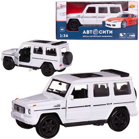 Внедорожник Abtoys АвтоСити 1:36 белый