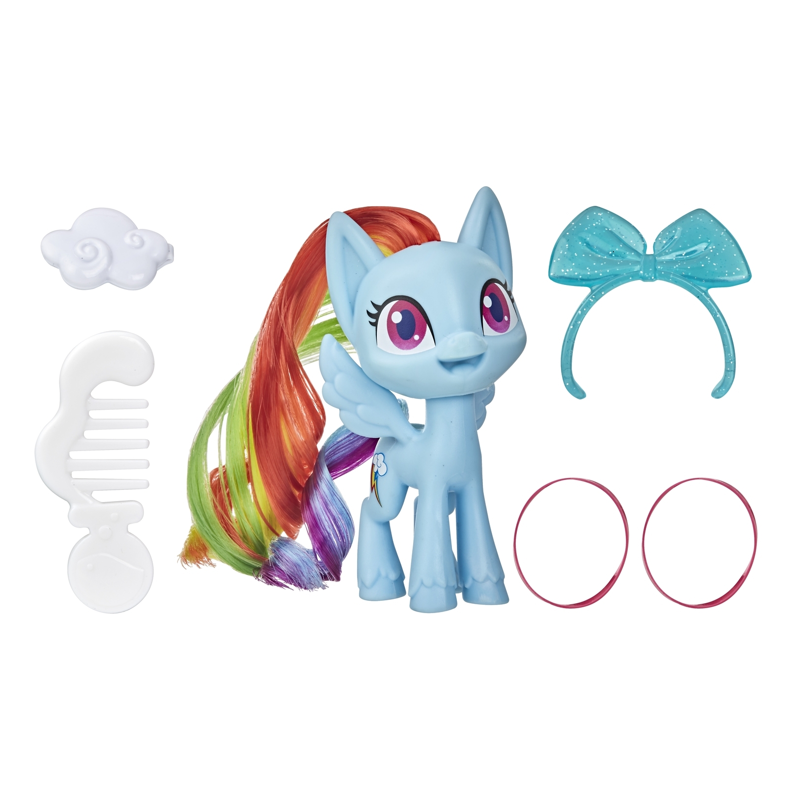 Набор игровой My Little Pony Волшебная пони Рейнбоу Дэш с расческой  E97625L0 купить по цене 349 ₽ в интернет-магазине Детский мир