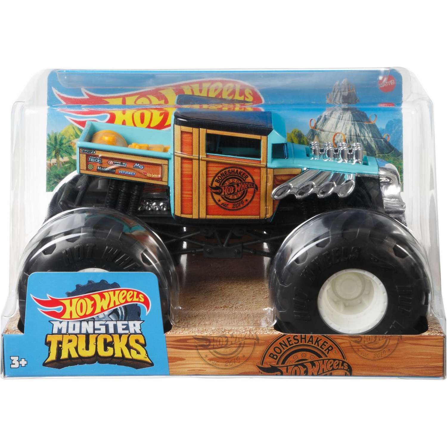 Машинка Hot Wheels Monster Trucks большой Костолом GWL05 FYJ83 - фото 2