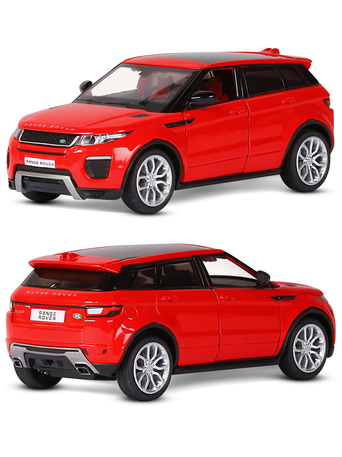 Внедорожник АВТОпанорама Land Rover Range Rover Evoque HSE 1:32 красный JB1251328 - фото 6