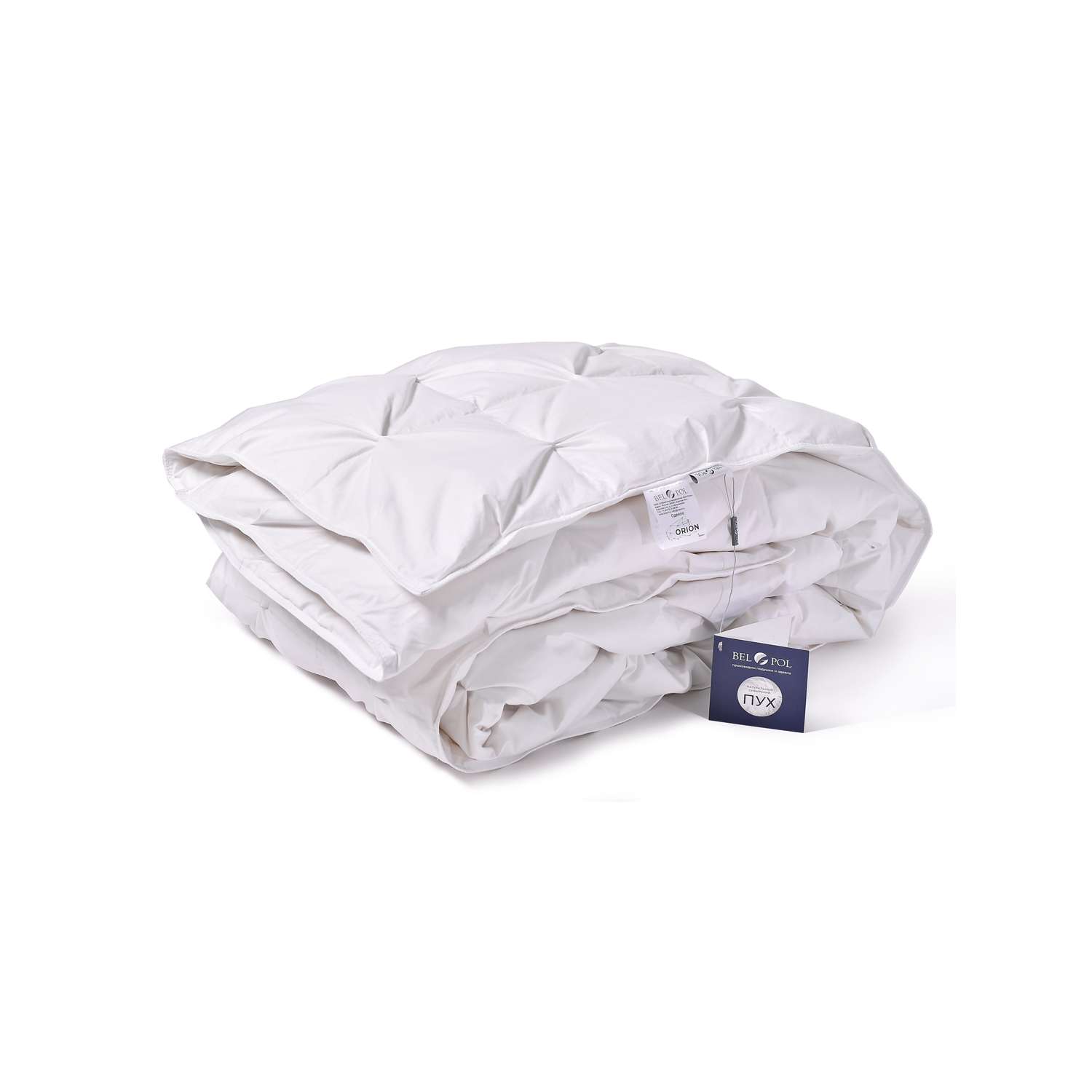 Одеяло BelPol пуховое BP ORION белый 140х205 буфы - фото 2