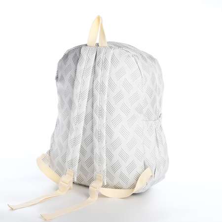 Рюкзак школьный NAZAMOK из текстиля на молнии 3 кармана цвет серый
