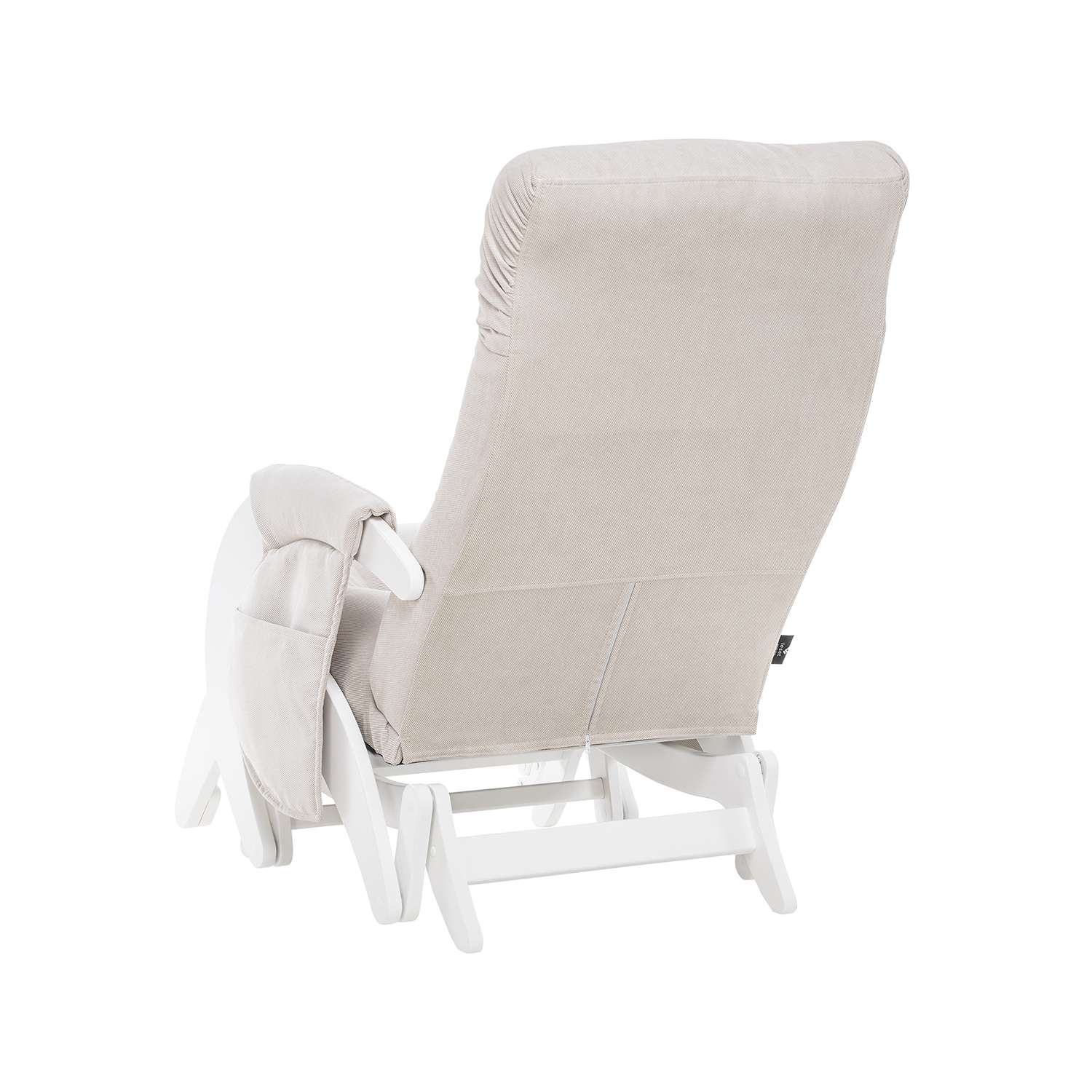 Кресло для кормления Milli Dream с карманами Молочный дуб ткань Verona Light Grey - фото 9