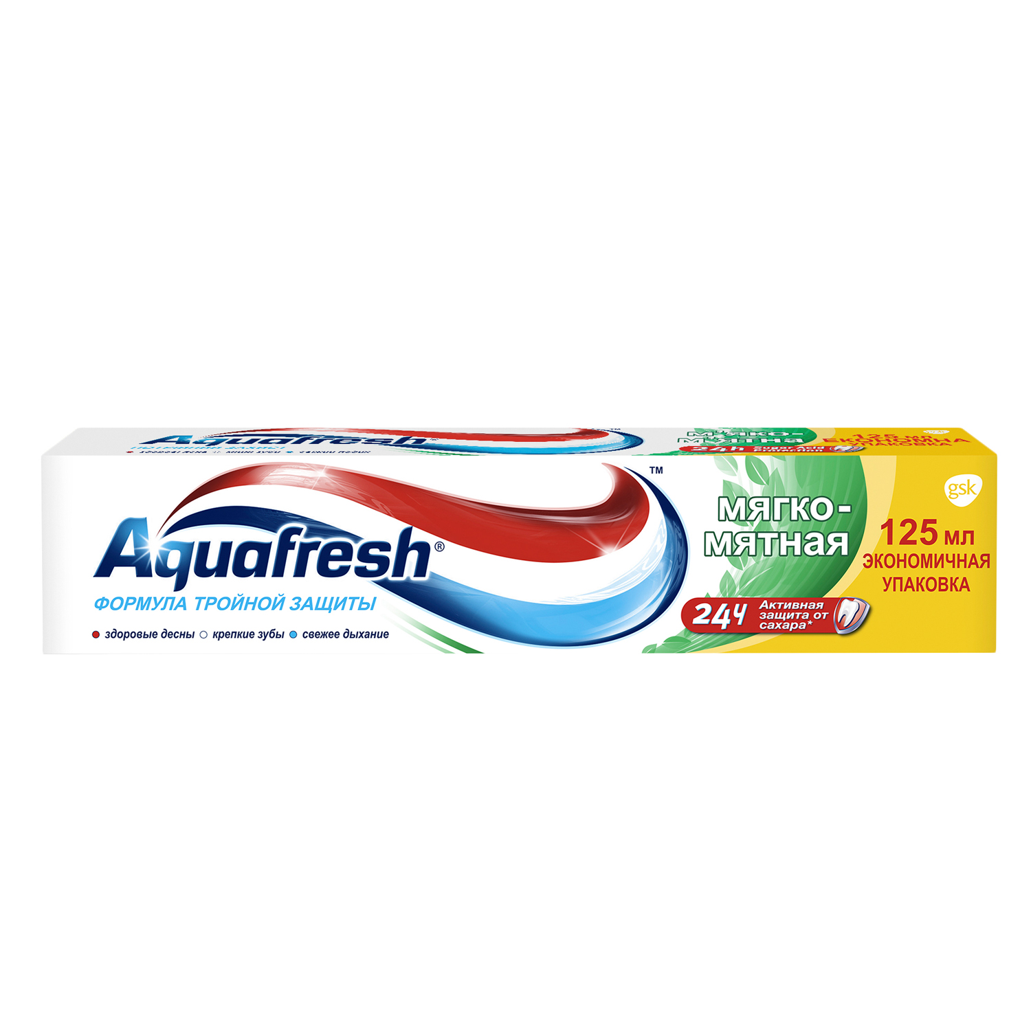 Зубная паста Aquafresh мягко-мятная 3+ 125 мл 2 штуки - фото 4