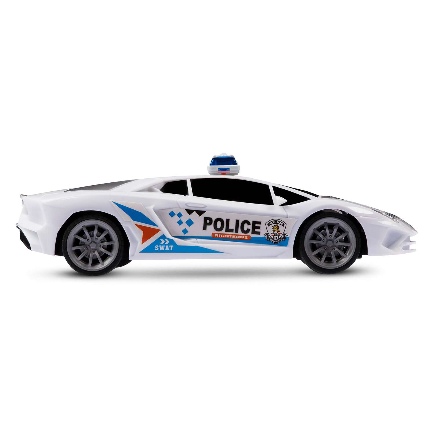 Игрушка на радиоуправлении AUTODRIVE полицейская гоночная с пультом 4 канала JB0404677 - фото 6
