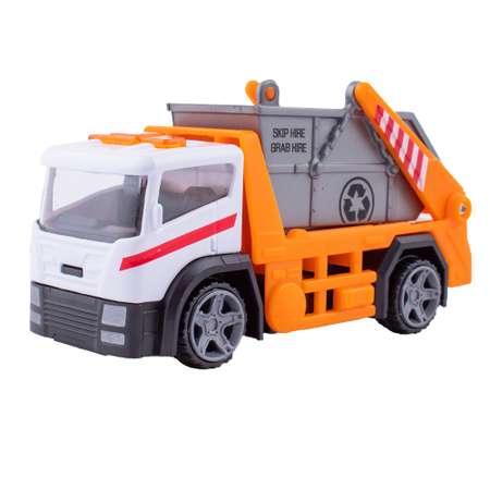 Машинка HTI (Teamsterz) ГородскоймМусоровоз серо-оранжевый