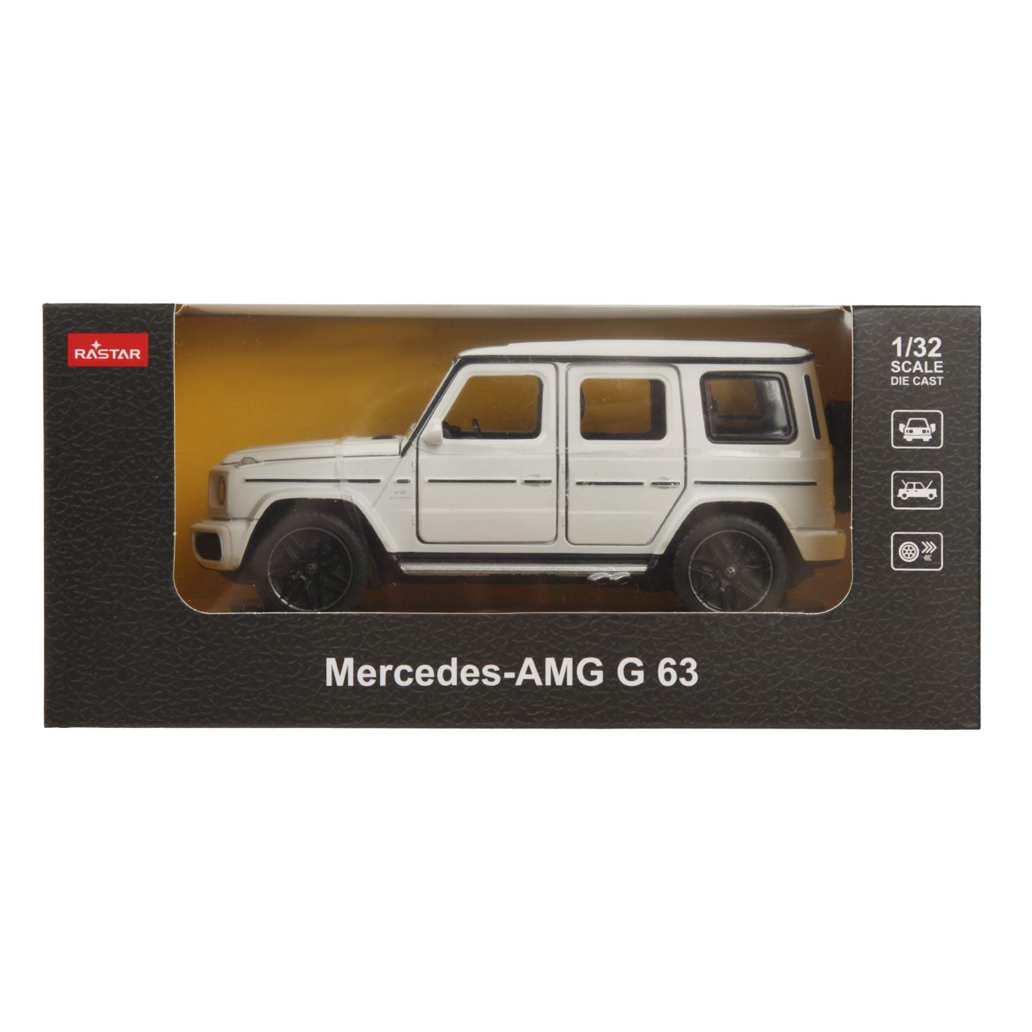 Автомобиль Rastar Mercedes AMG 1:32 инерционный белый 64110 - фото 7