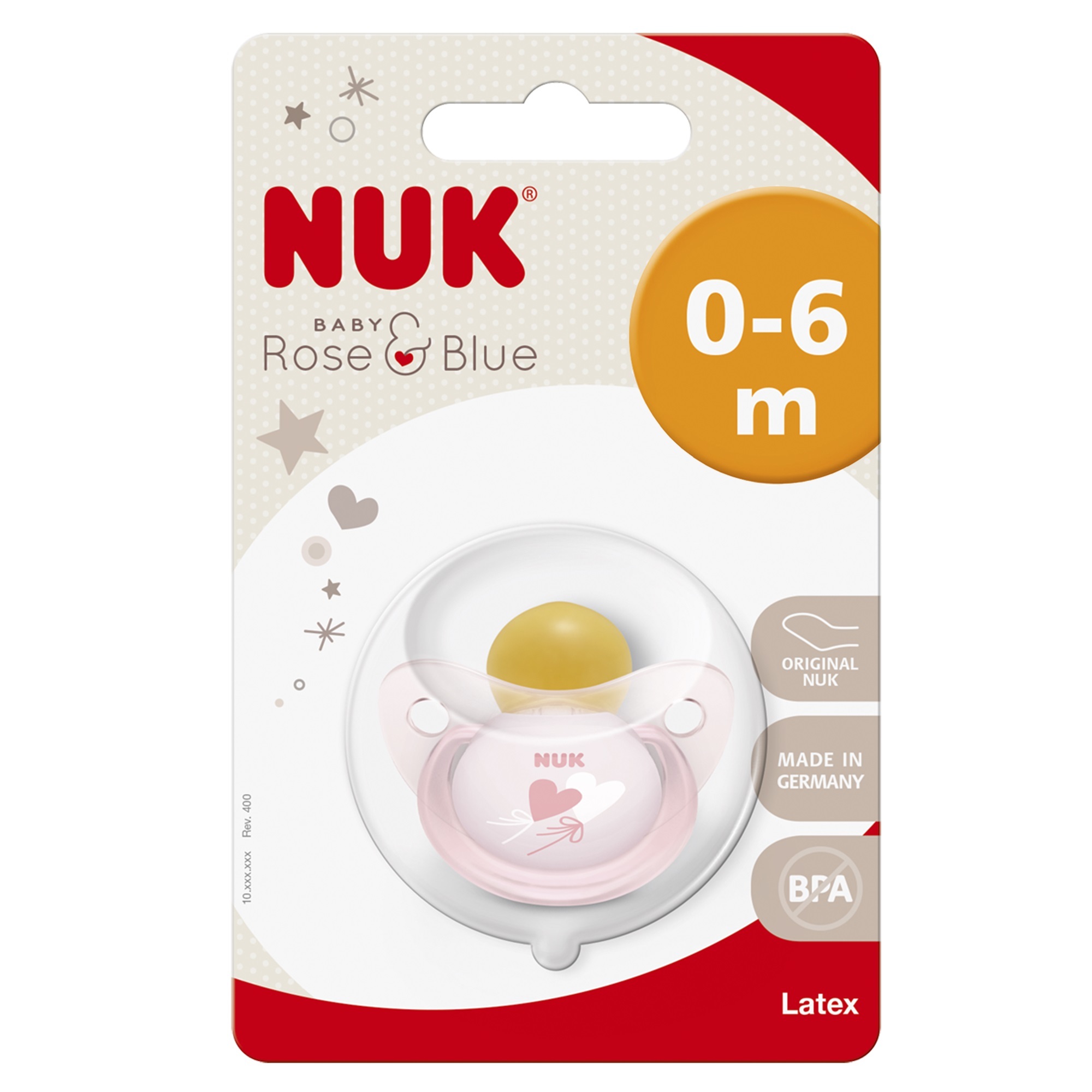 Пустышка Nuk Baby с 0месяцев Rose в ассортименте 10725201 - фото 4