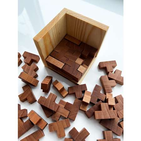 Головоломка KRONA куб деревянный