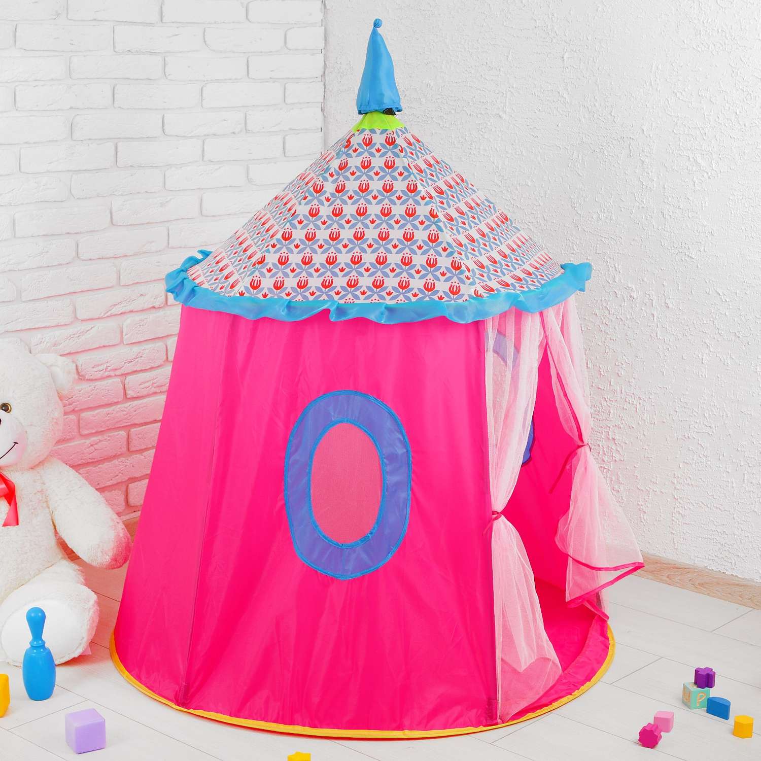 Палатка детская игровая Sima-Land Розовый шатер - фото 3