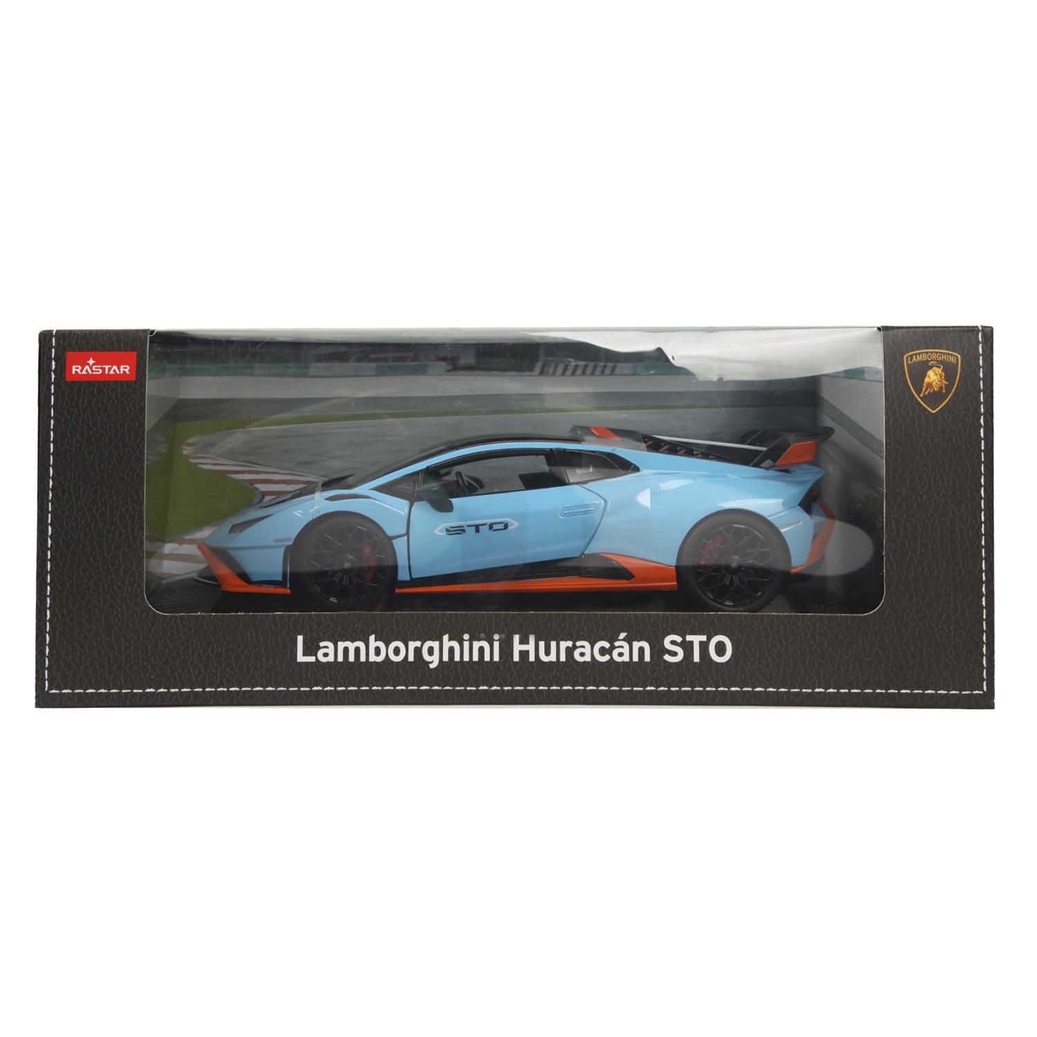 Автомобиль Rastar Lamborghini Huracan STO 1:18 голубой 63800 - фото 4