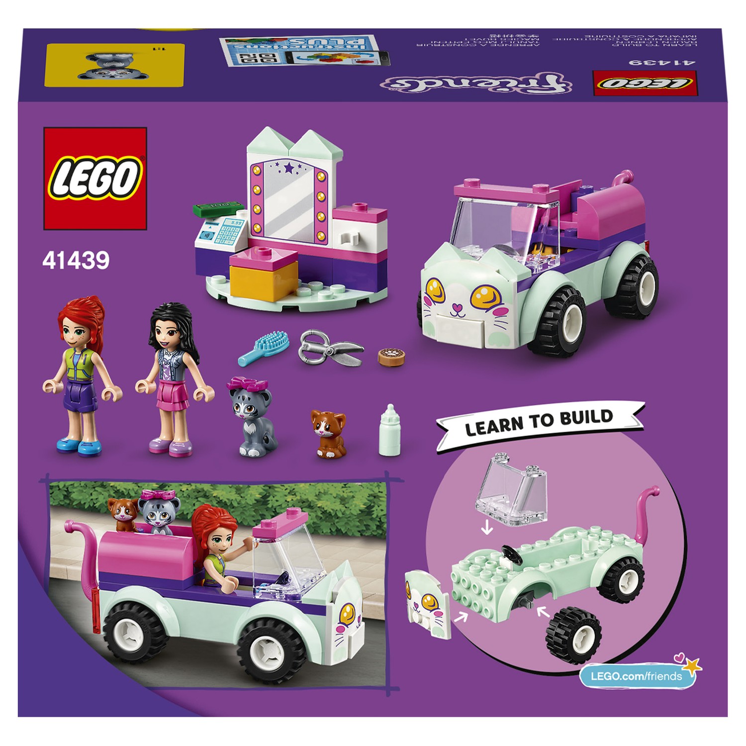 Конструктор LEGO Friends Передвижной груминг-салон для кошек 41439 купить  по цене 99 ₽ в интернет-магазине Детский мир