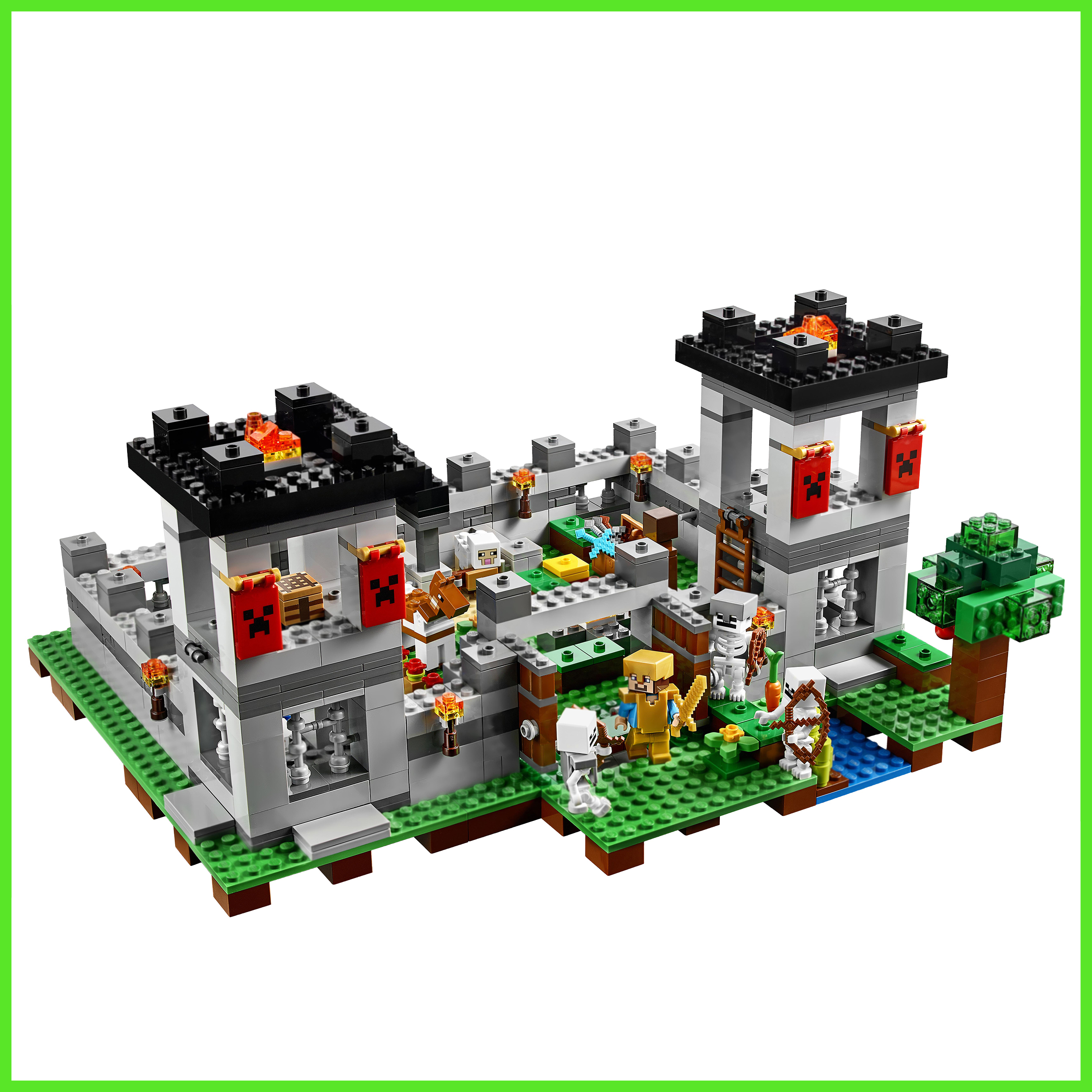 Игрушка LX Конструктор Minecraft Крепость Стива 984 деталей - фото 1