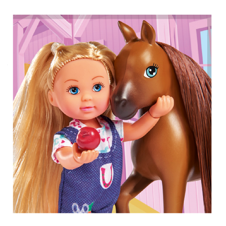 Кукла Еви STEFFI Набор с беременной лошадкой