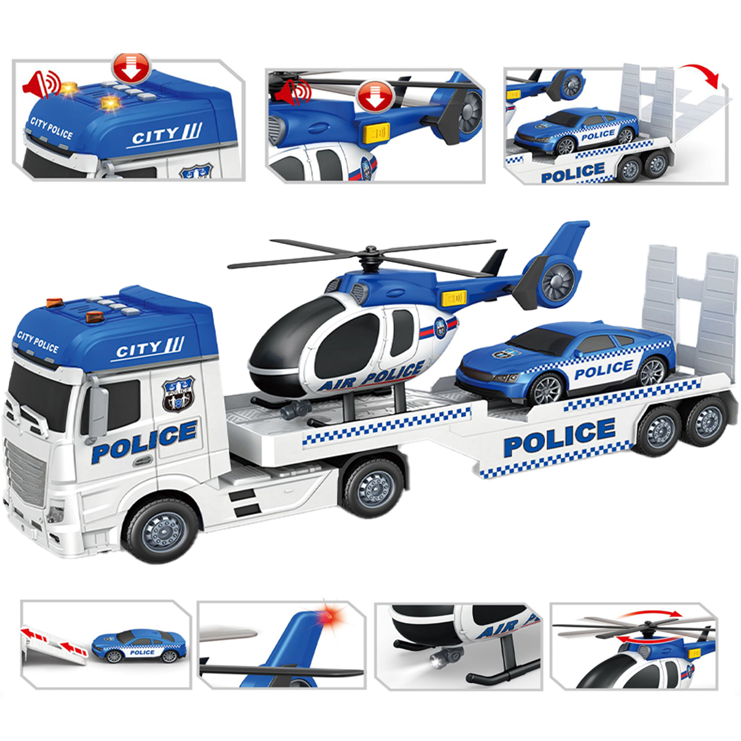 Игровой набор Givito Городской транспортер полицейских машин G235-475 - фото 1