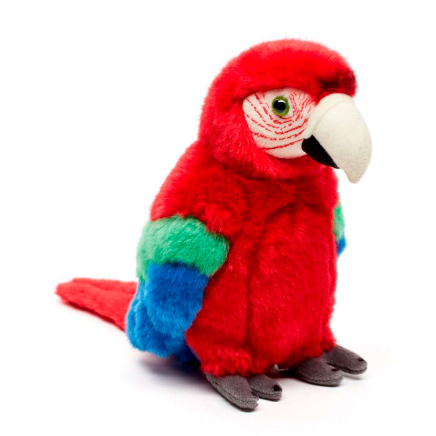 Игрушка мягкая LEOSCO Попугай красный 26 см - фото 1