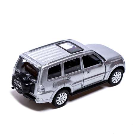 Машина Автоград металлическая MITSUBISHI PAJERO 4WD 1:43 инерция открываются двери цвет серый