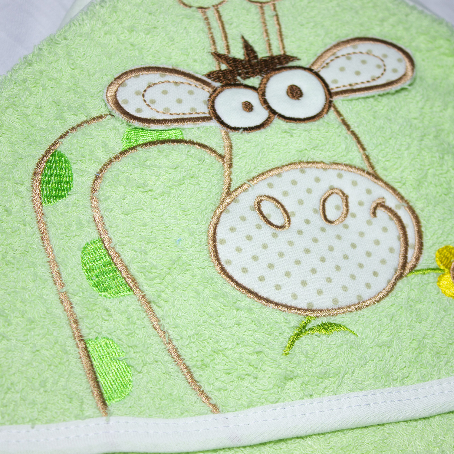 Полотенце Осьминожка с уголком махровое с вышивкой Жираф - фото 8