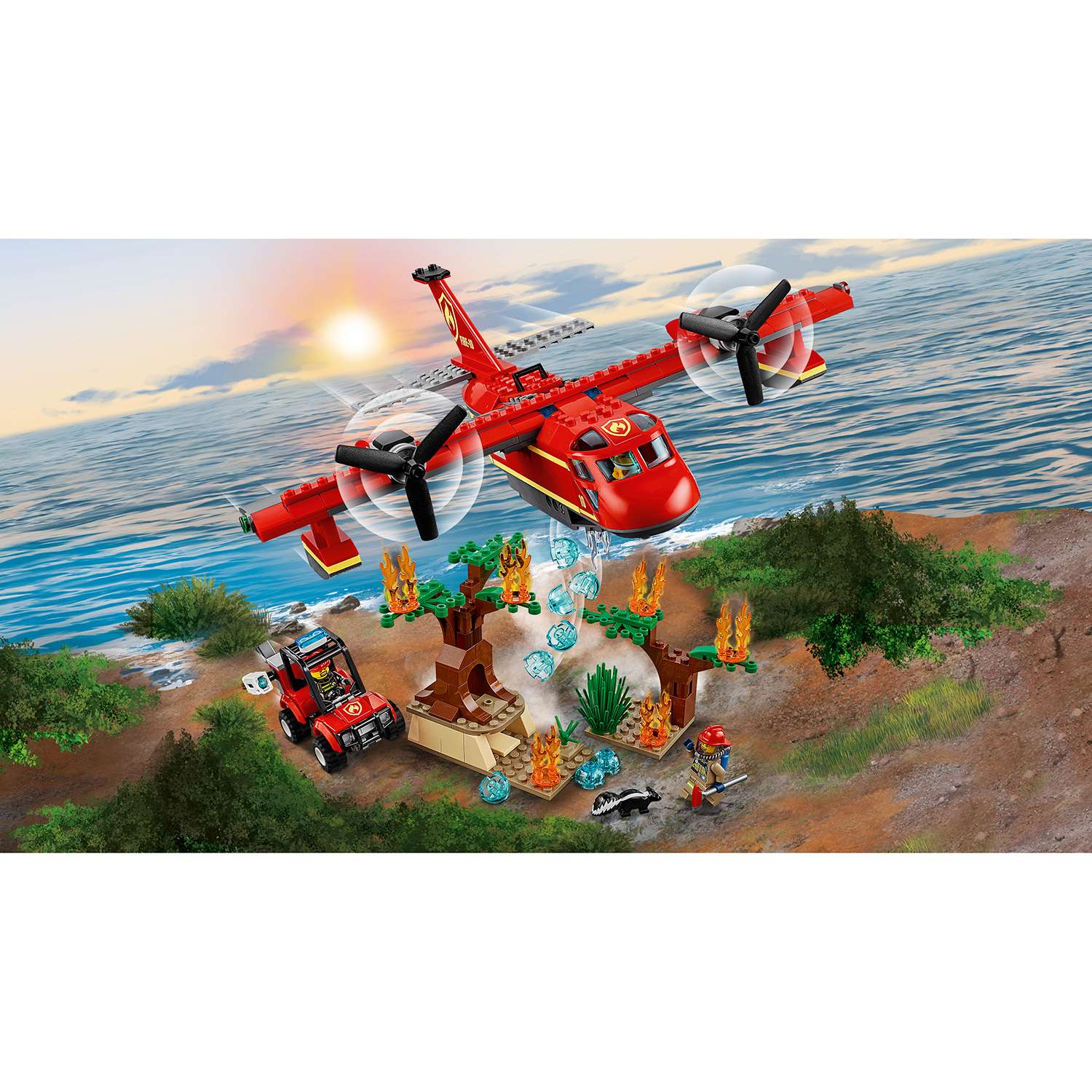 Конструктор LEGO City Fire Пожарный самолет 60217 - фото 8
