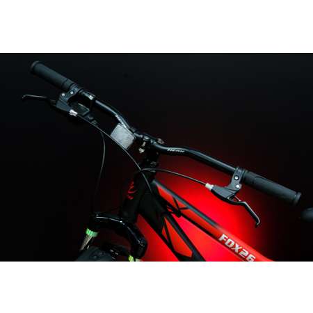 Велосипед горный Heam fox 26 - 15р чёрный/красный