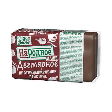 Мыло туалетное Весна Дегтярное 140г