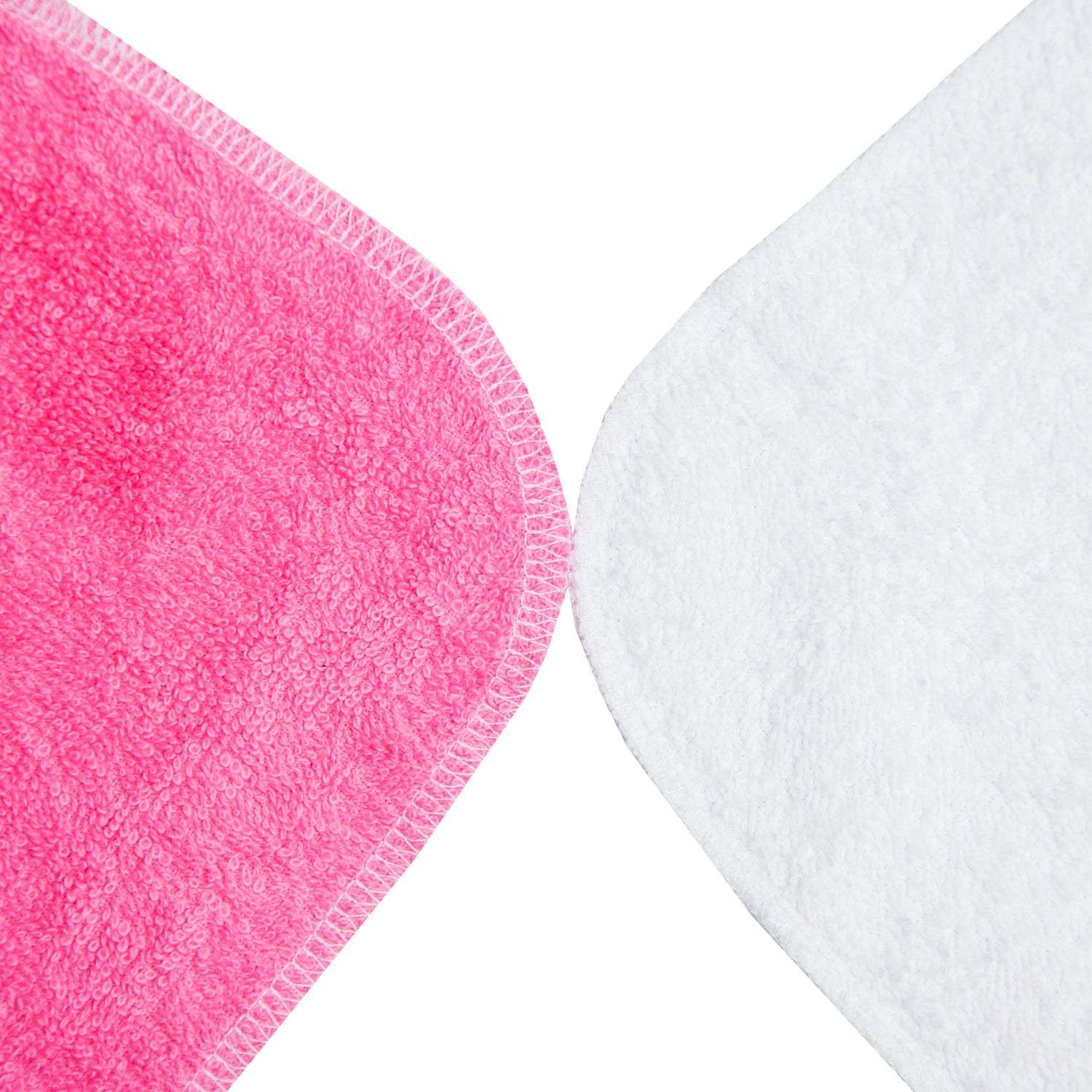 Полотенце-салфетка для кормления Amarobaby Soft Care 2шт Белый-Розовый - фото 4