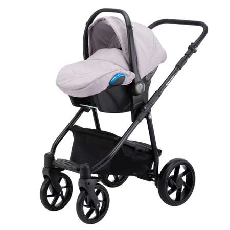 Коляска 3в1 BeBe-mobile Gusto Standart GU19 Серо-розовый-Серо-сиреневый