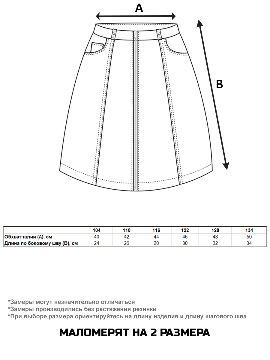 Юбка СИНИЙ МИР H4120-D39 - фото 2