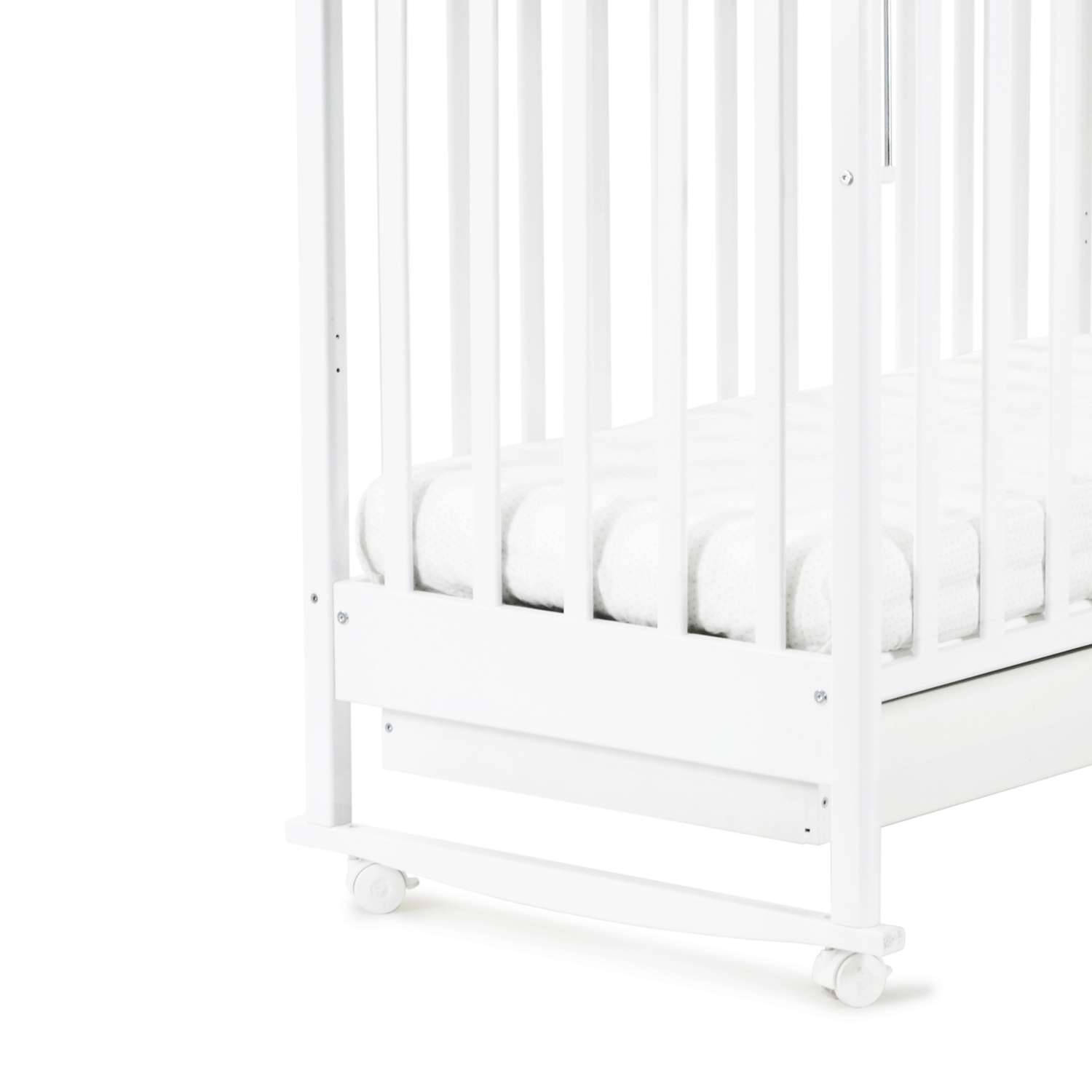 Детская кроватка СКВ Березка прямоугольная, без маятника (белый) - фото 2
