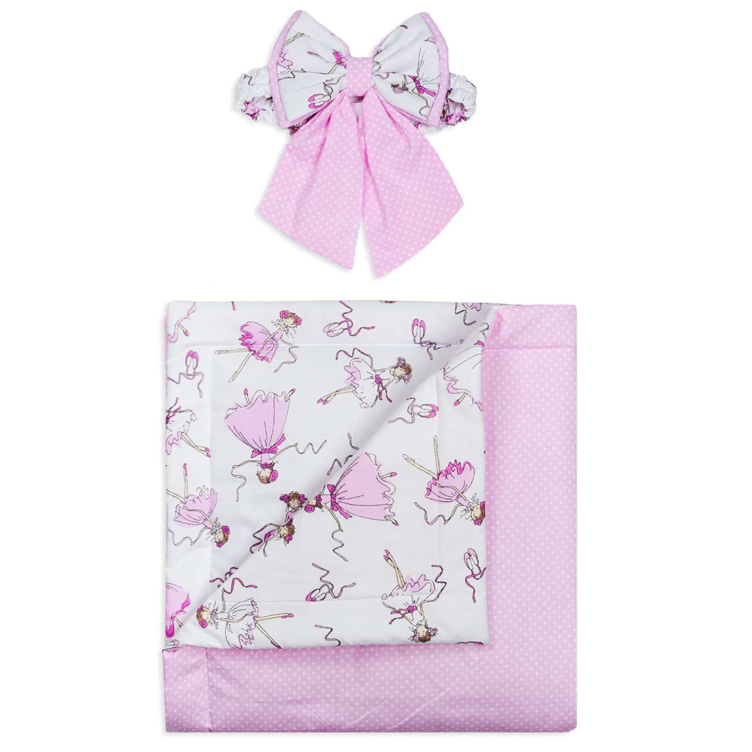 Конверт-одеяло Чудо-чадо для новорожденного на выписку Времена года балерины/розовый - фото 2