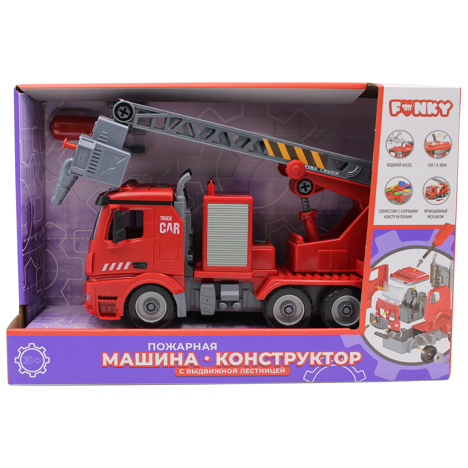 Конструктор Funky Toys Пожарная машина FT61114 купить по цене ₽ в  интернет-магазине Детский мир