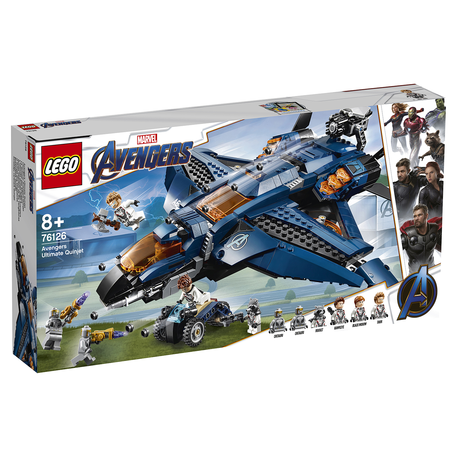 Конструктор LEGO Marvel Super Heroes Модернизированный квинджет Мстителей  76126 купить по цене 3999 ₽ в интернет-магазине Детский мир